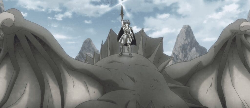 Leo defeating demons