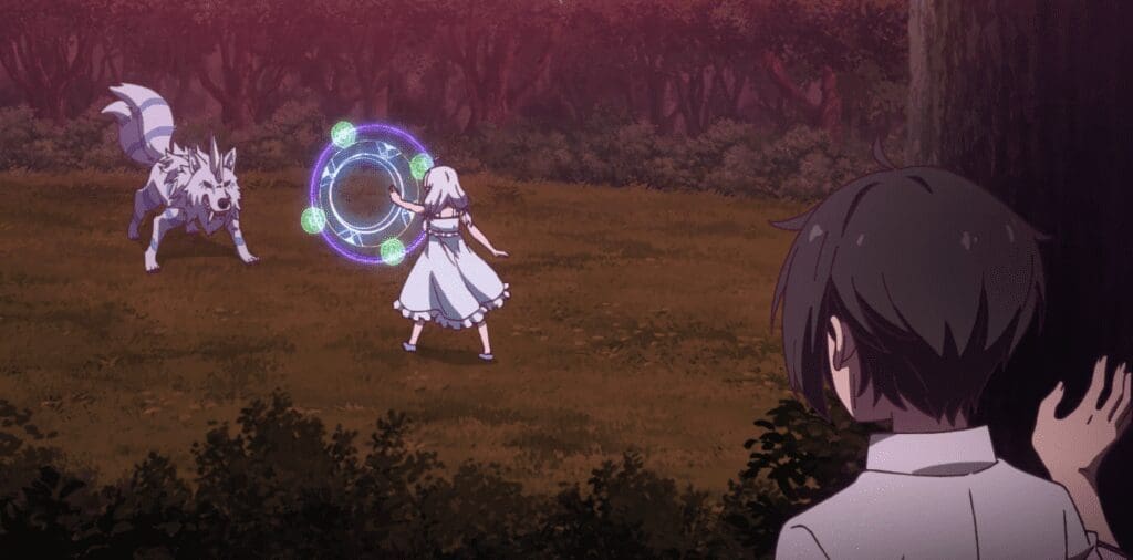 The Greatest Demon Lord Is Reborn as a Typical Nobody Episode 1 Review: The Demon Just Wants Friends! 7 Ard observing Ireene use magic.