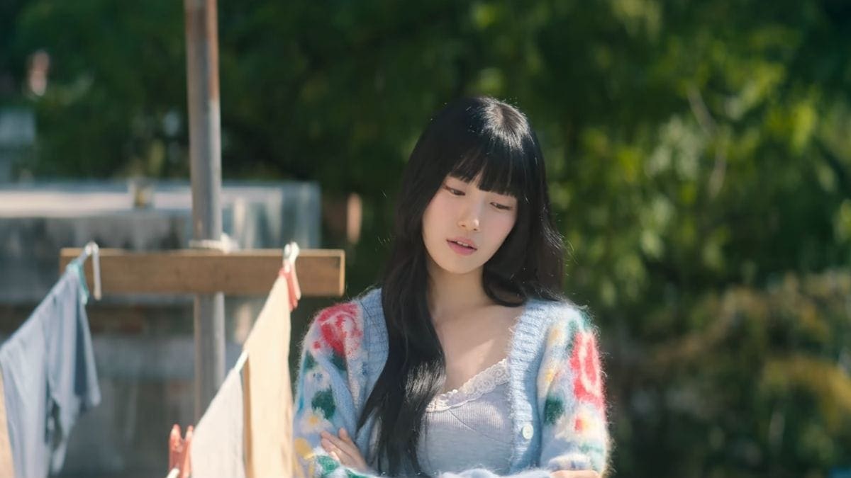 Doona Kdrama Outfits: When Bae Suzy's Chic Fashion in the Netflix Series Became the Plot 11 Doona Kdrama Outfits - Miu Miu Blue Sweater