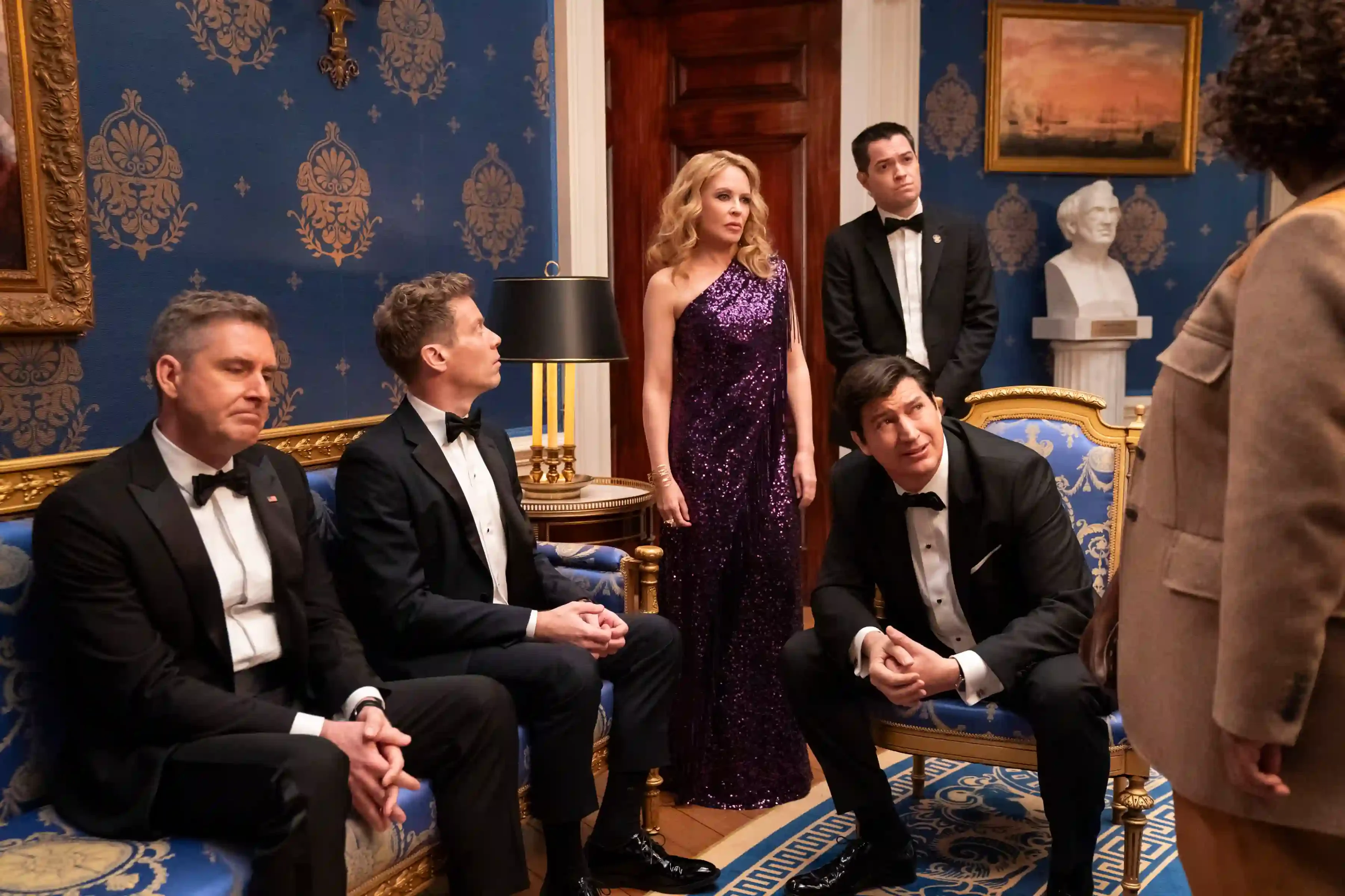 The Residence Review: Paul Fitzgerald, Barrett Foa, Kylie Minogue, Ken Marino, Dan Perrault, Uzo Aduba
