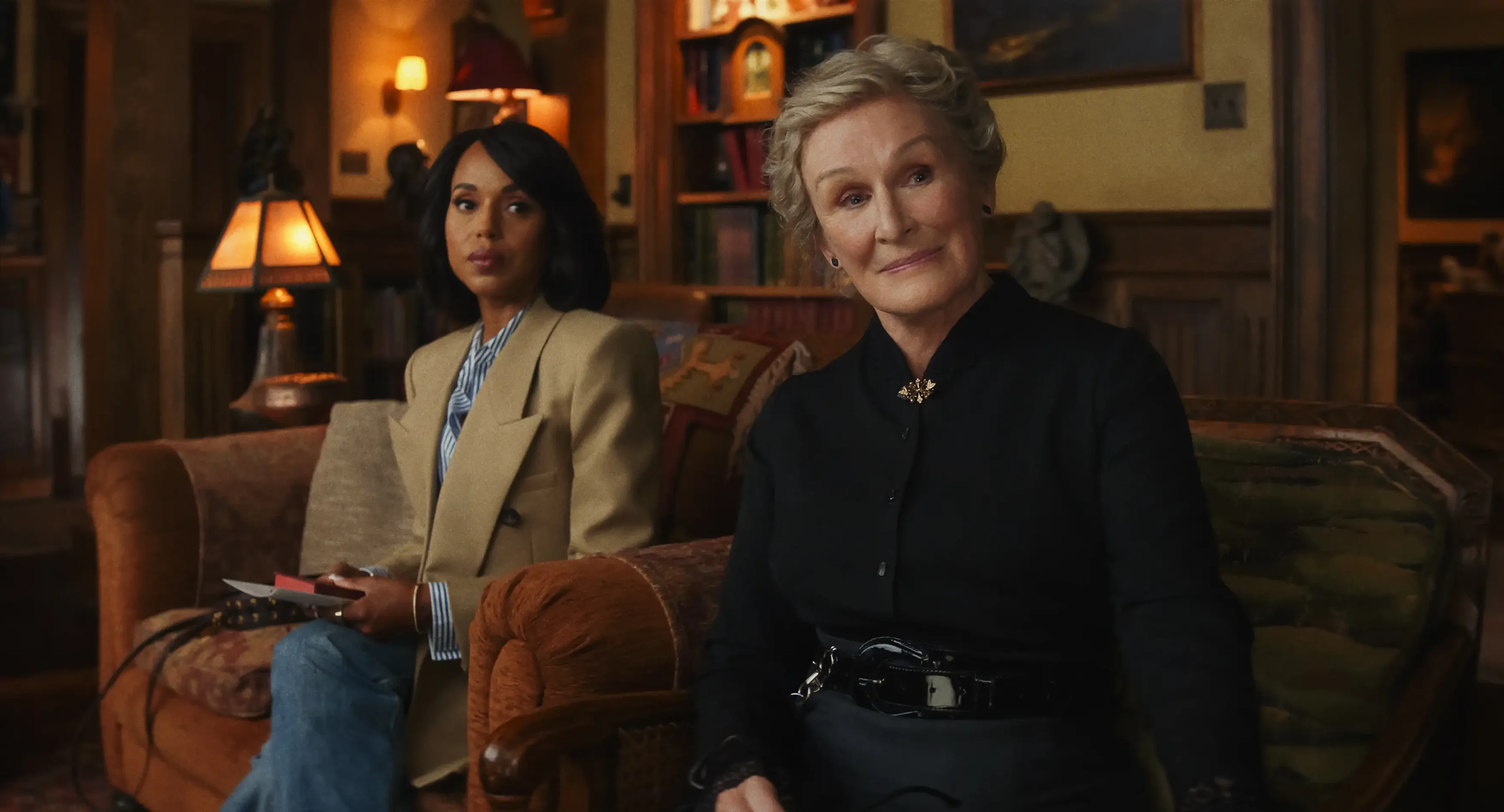 Wake Up Dead Man Review: A Dark and Brooding Whodunit With Pacing Issues 3 Wake Up Dead Man Review: Kerry Washington, Glenn Close